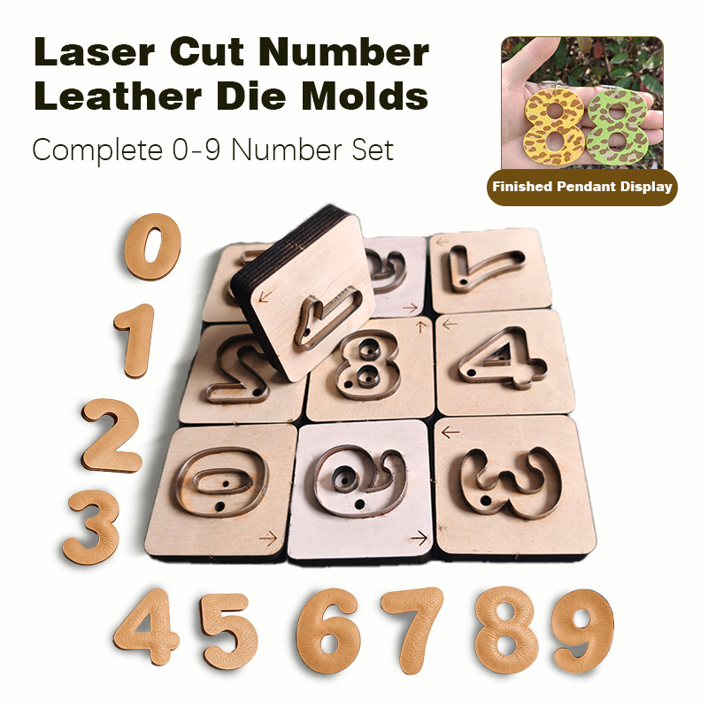 Monogram Keychain Leather - Molde de Corte Artesanal para Chaveiro