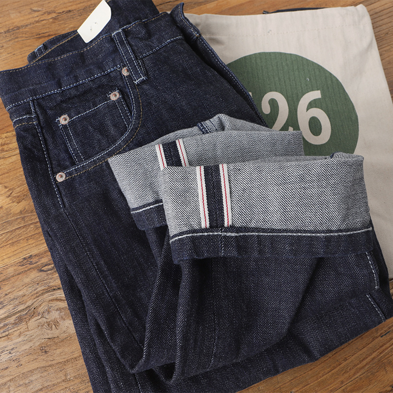 Levis Jeans 501 - Amekaji 100% algodão masculino vermelho branco