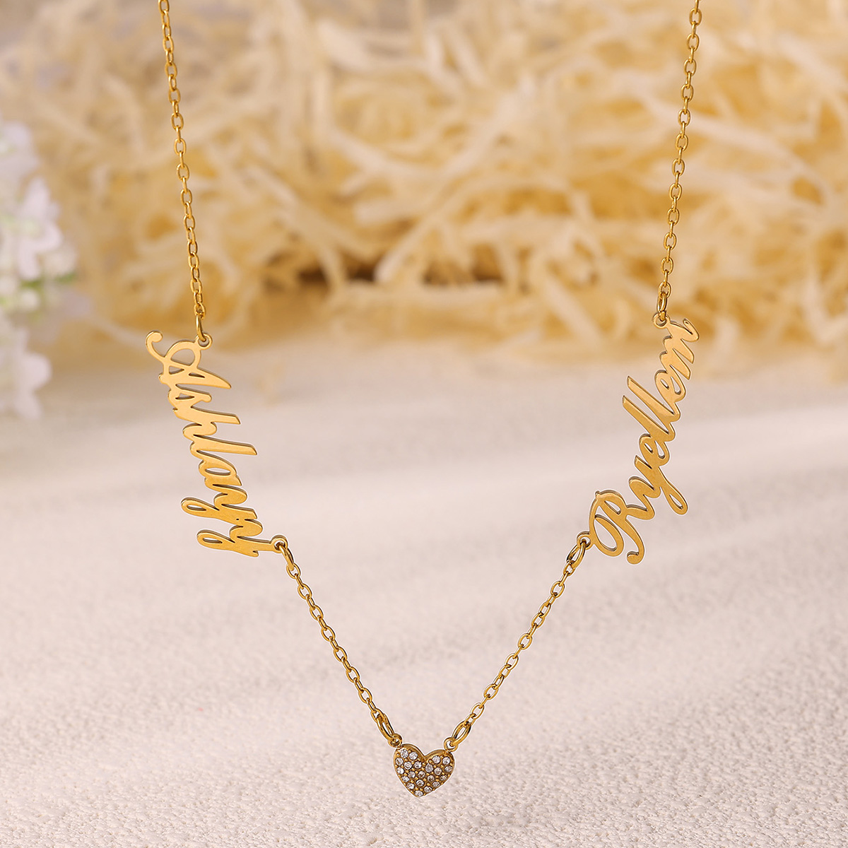 Colar personalizado com dois n - Name Necklace Custom avaliação e preço
