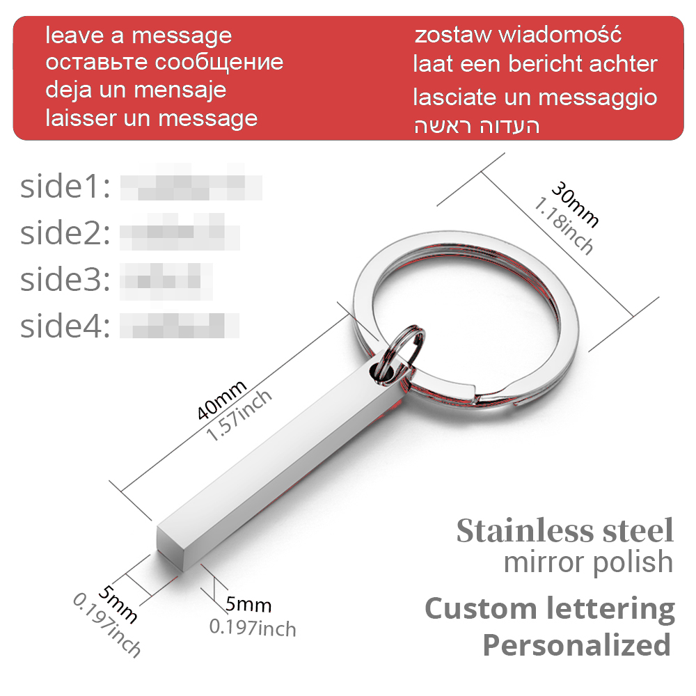 Chaveiros personalizados de aç - Initial Ring Custom avaliação e preço