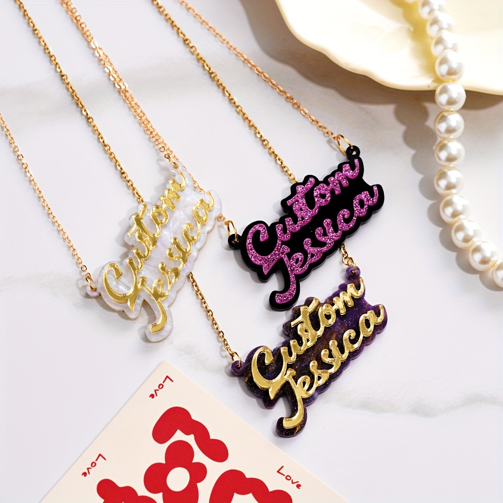 Colar de nome personalizado em - Name Necklace Custom avaliação e preço