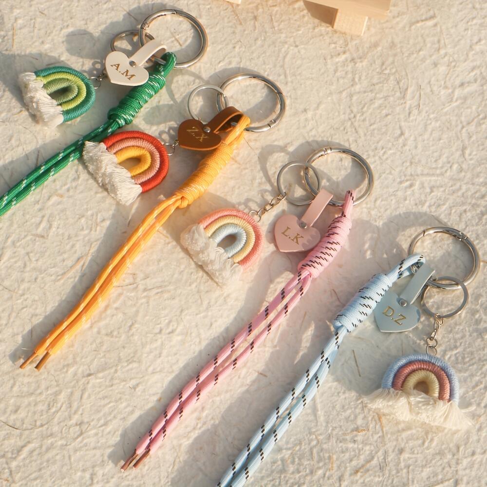 Etiqueta de Couro Personalizad - Monogram Keychain Leather avaliação e preço