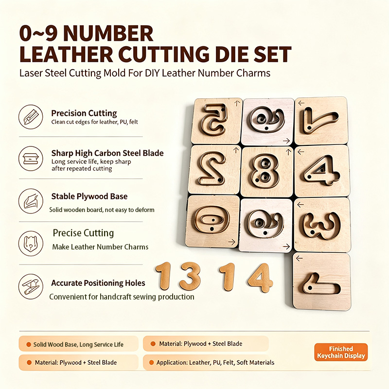 Molde de Corte Artesanal para  - Monogram Keychain Leather avaliação e preço