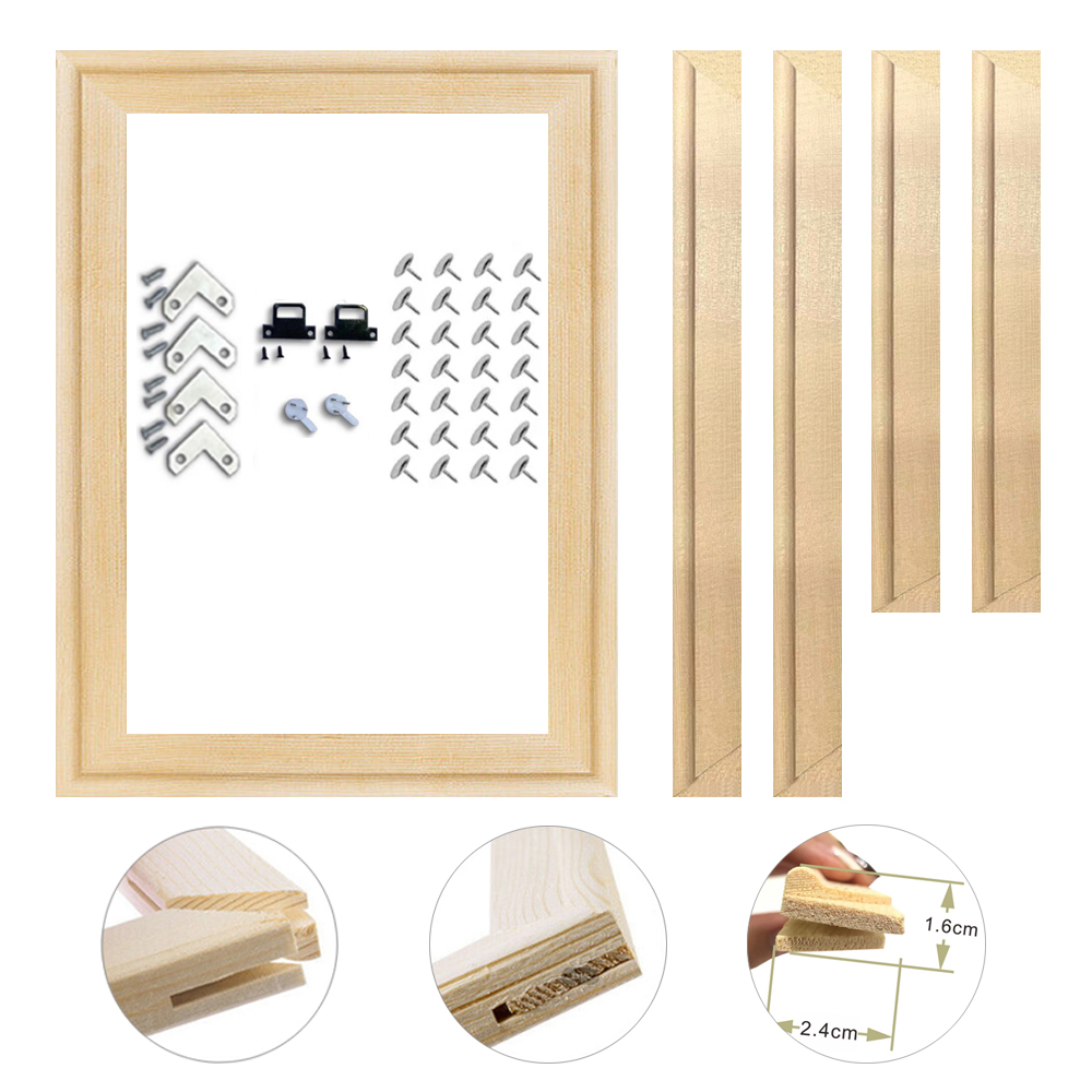 30x40 50x70 70x100cm moldura d - Engraved Wood Frame avaliação e preço