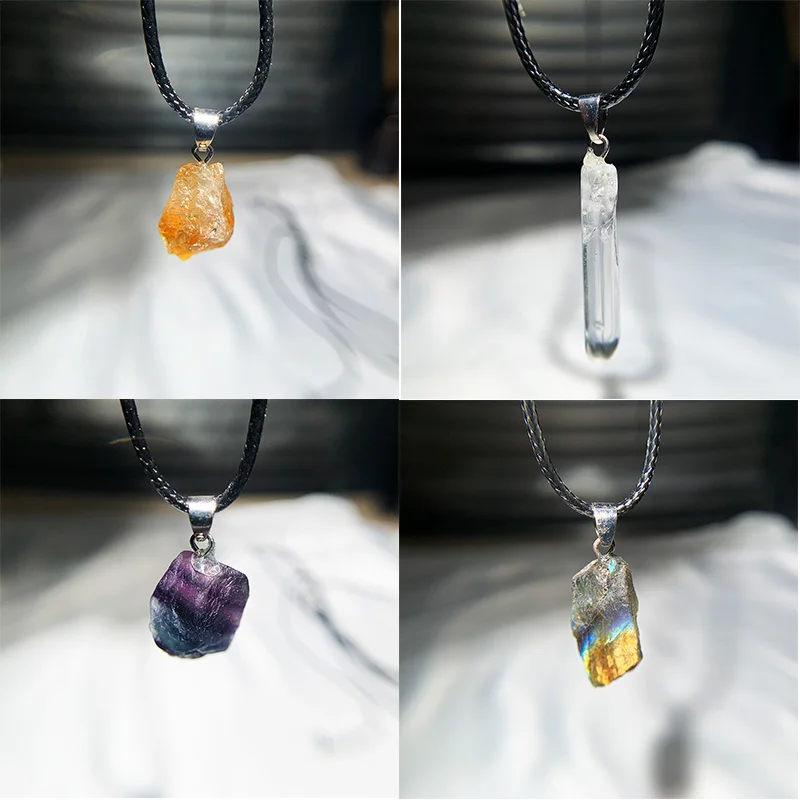 Natural uruguai ametista pedra - Birth Flower Necklace avaliação e preço