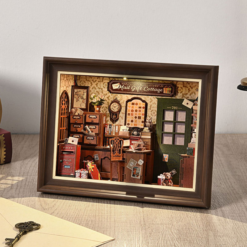 Kit DIY de Mini Casa de Boneca - Engraved Wood Frame avaliação e preço