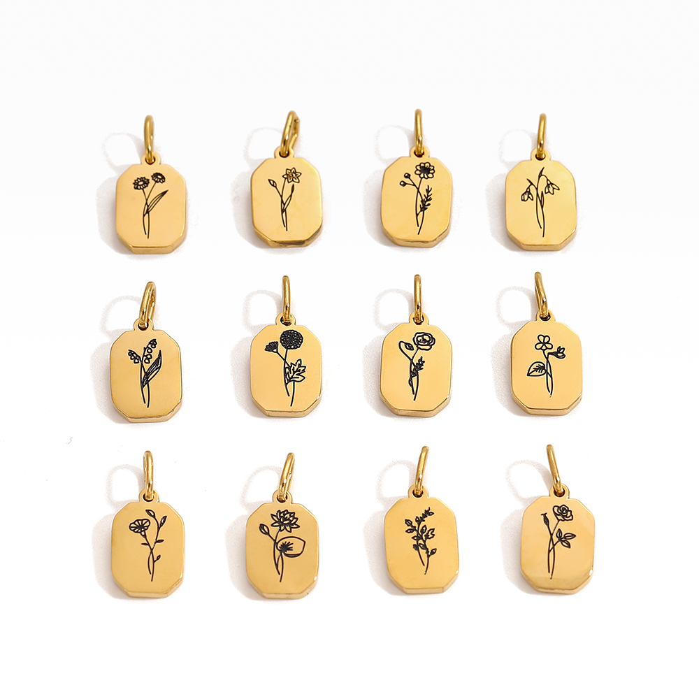 Chique venda quente mês de nas - Birth Flower Necklace avaliação e preço