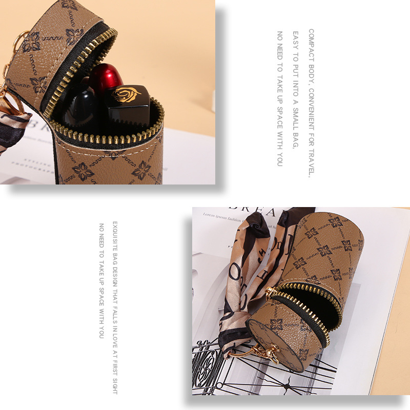 Chaveiro de batom com padrão d - Monogram Keychain Leather avaliação e preço