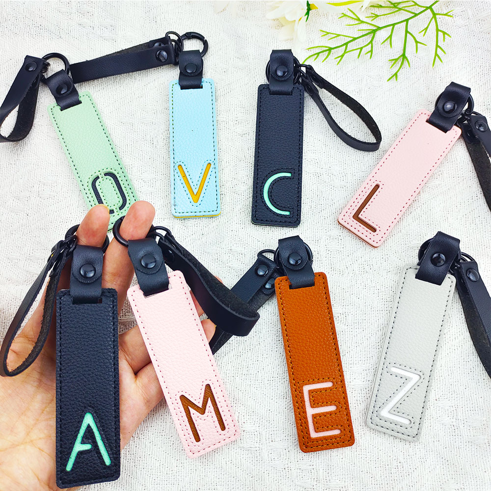 Clássico couro do plutônio cha - Monogram Keychain Leather avaliação e preço