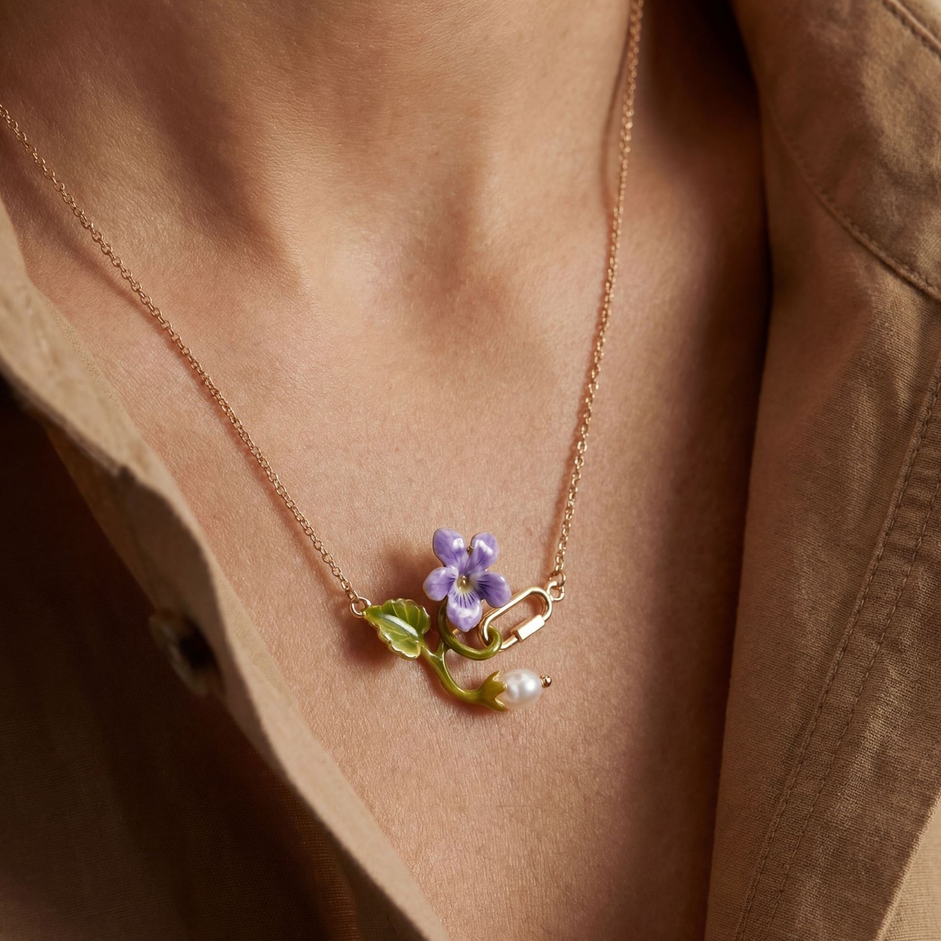 Colar de Flor do Mês de Nascim - Birth Flower Necklace avaliação e preço