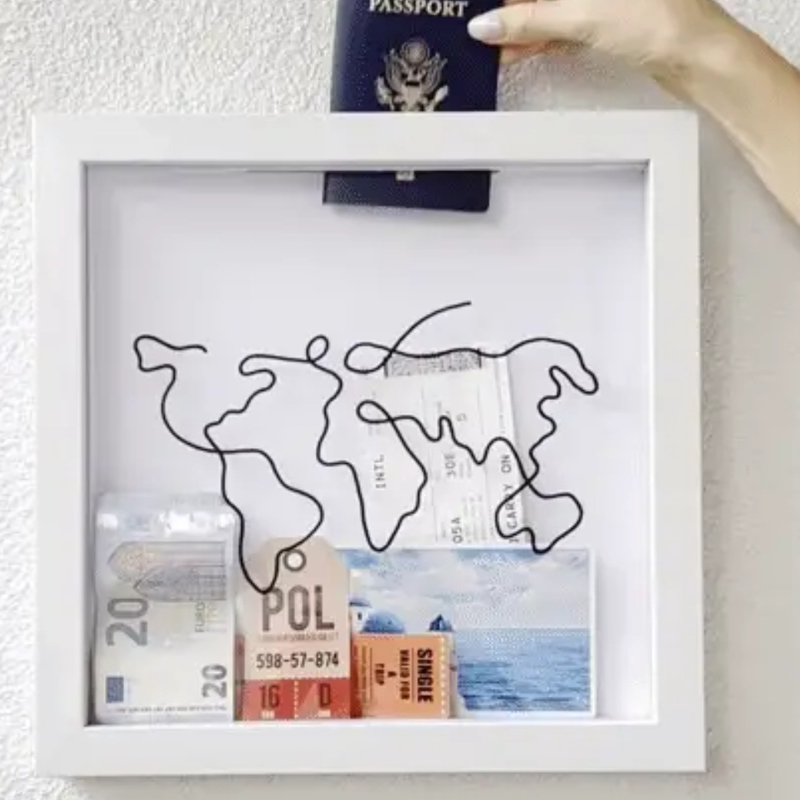 Prateleira de armazenamento de - Engraved Wood Frame avaliação e preço