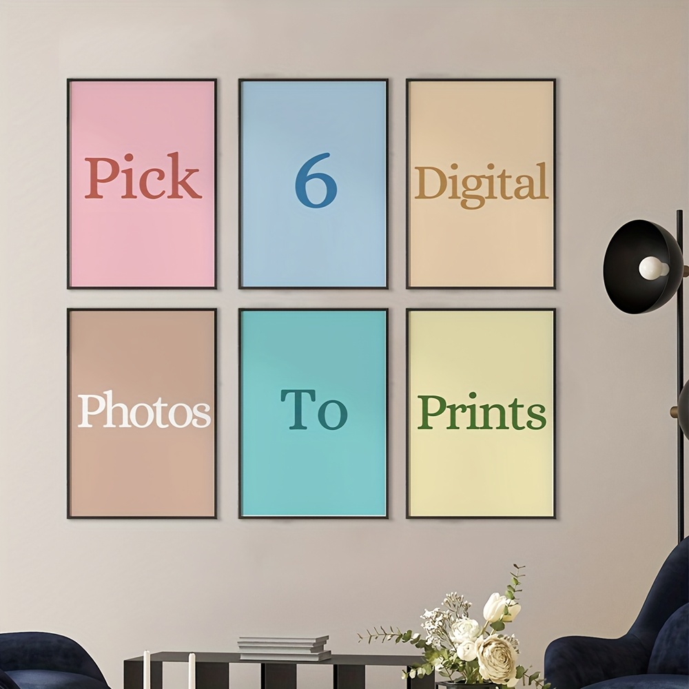 Conjunto de 6 peças de impress - Pet Portrait Custom avaliação e preço