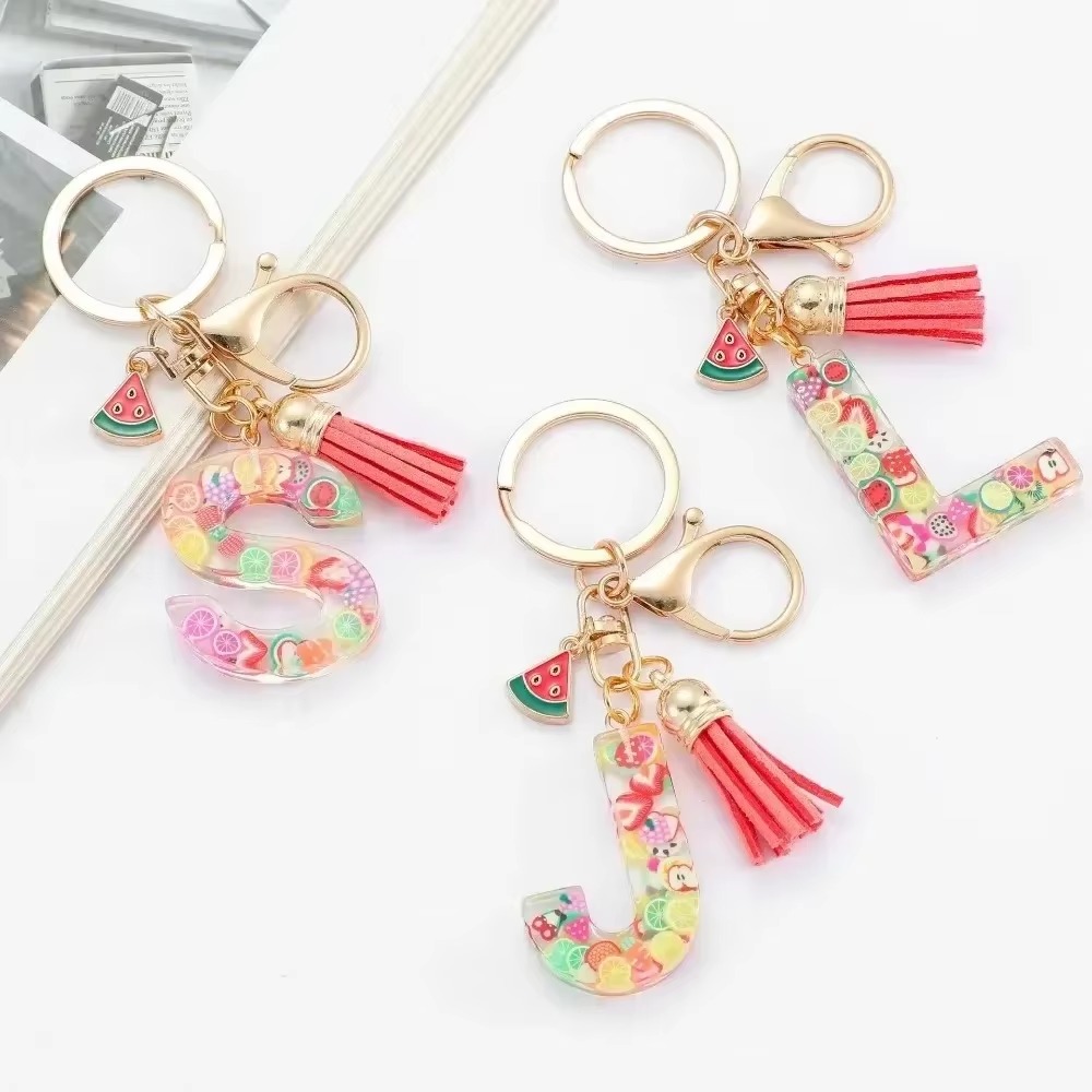 Personalizado A-Z chaveiro fiv - Monogram Keychain Leather avaliação e preço