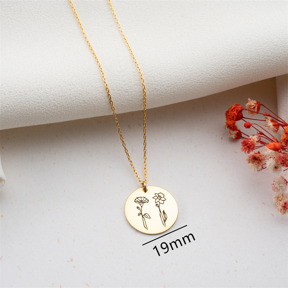 Colar de flor de nascimento da - Birth Flower Necklace avaliação e preço