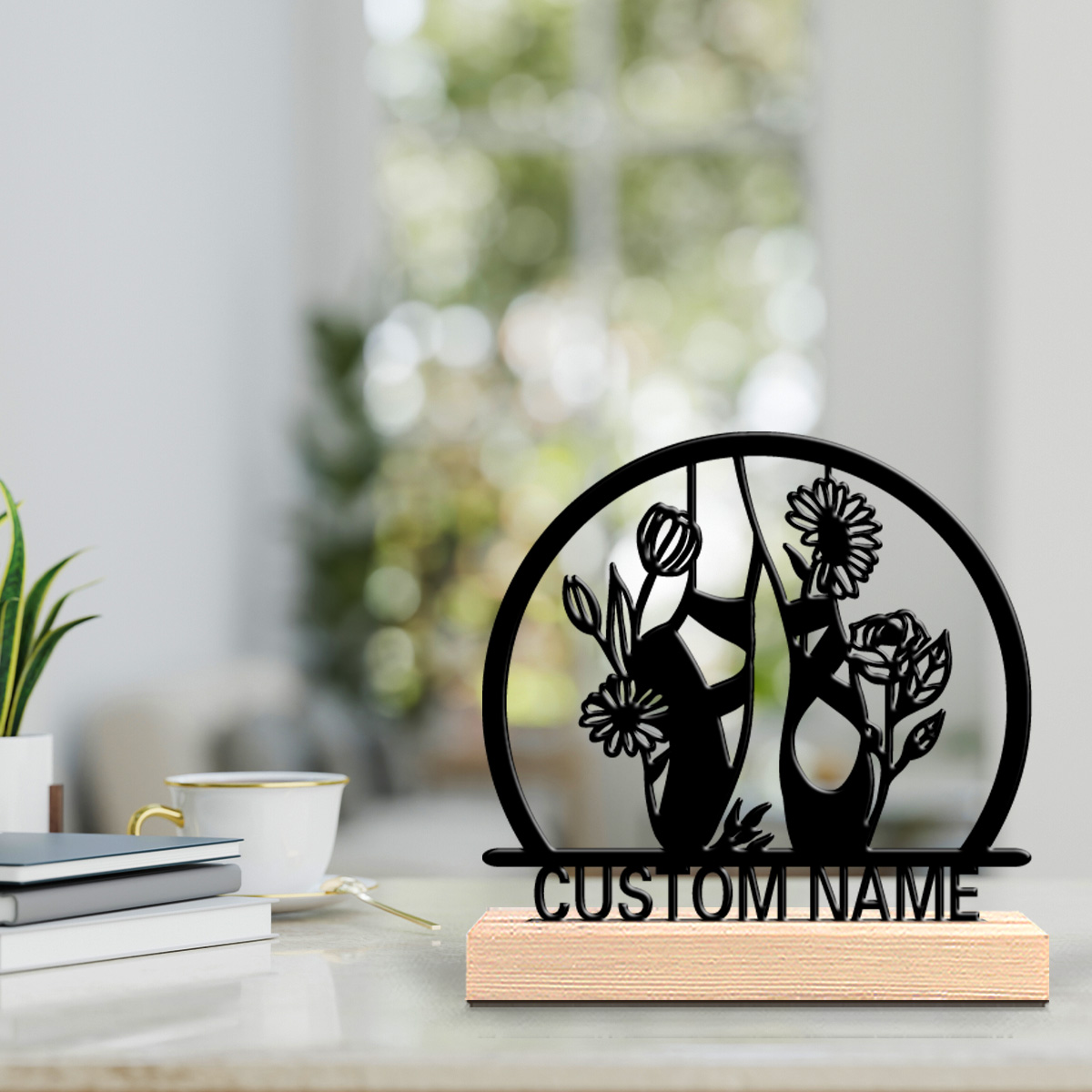1 linda sapatilha de balé pers - Engraved Wood Frame avaliação e preço